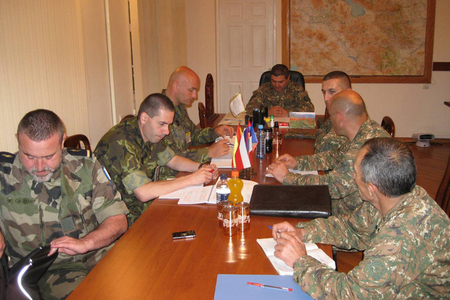 Inspekční tým kontroloval vojenské aktivity v Arménii