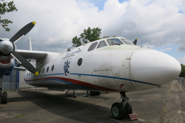 Jeden z exponátů, na kterém probíhal nácvik (AN-24)