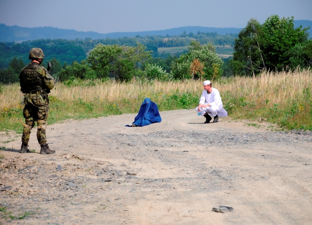 jednotka při patrolování