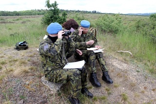  Studenti kurzu vojenských pozorovatelů nejdříve pracovali v týmech