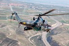 Mi-24 při plnění úkolu