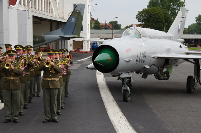 MIG 21 zapůjčen ze sbírek VHÚ