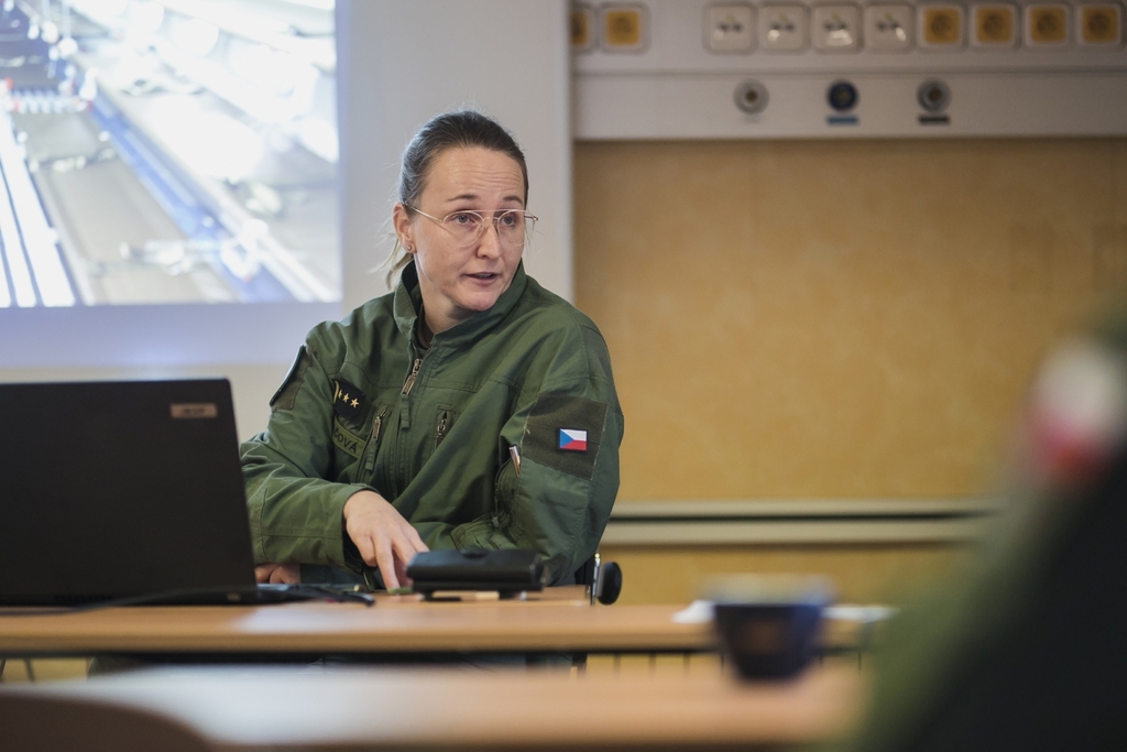 Náčelnice Odboru letecké záchranné služby plukovnice Jana Piskačová