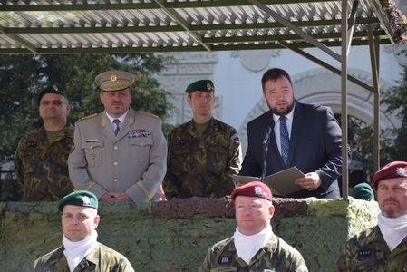 náměstek primátora města Opavy Martin Víteček při projevu