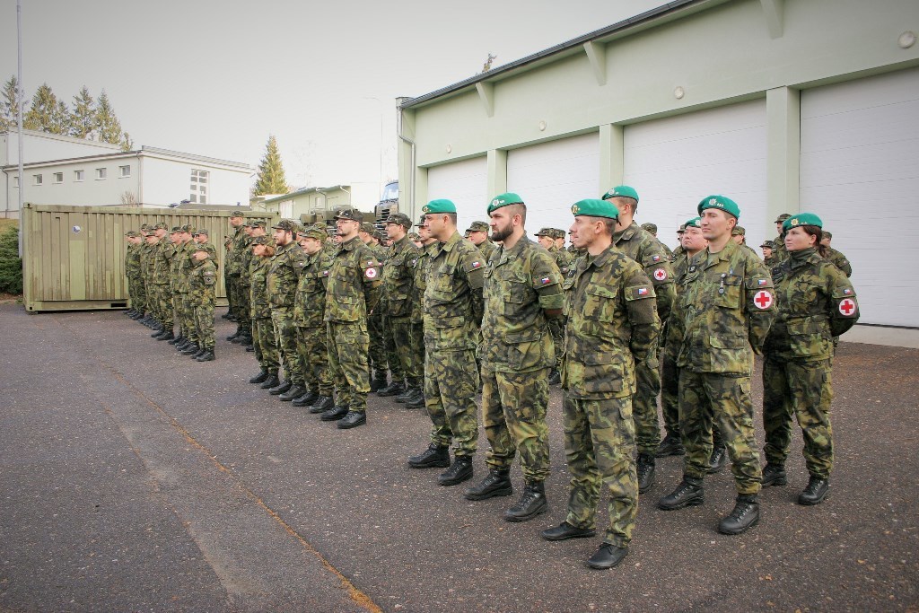 Nástup příslušníků a AZ OBO Těchonín