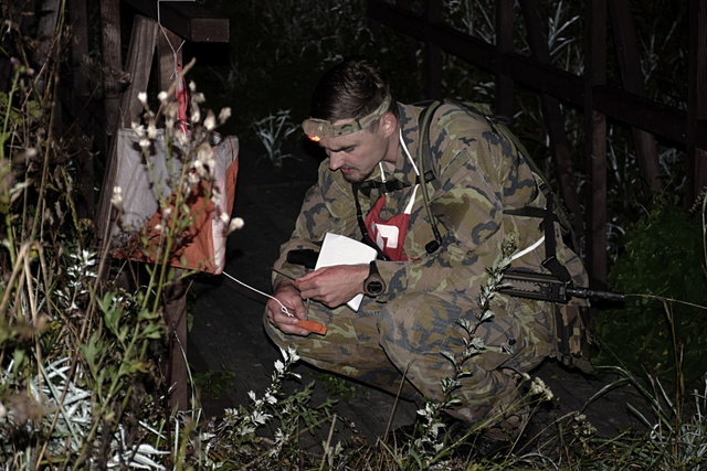 Noční orientační závod.