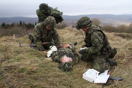 Více než tři sta padesát vojáků předvádí, jak rychle zareagují v krizových situacích