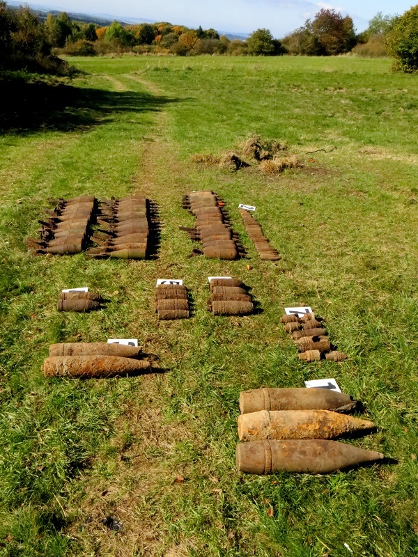 Od roku 2012, kdy byl pyrotechnický průzkum zahájen, ženisté nalezli téměř 10 tisíc kusů nevybuchlé munice.