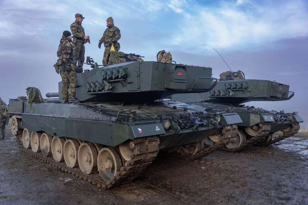 Osádka Leopardu 2A4 před výcvikem, Boletice 2025