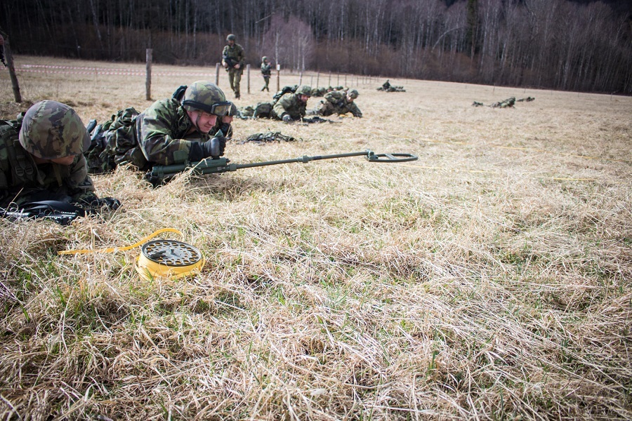 Laying and demining live mines is ranked as a highly specialist engineer skill