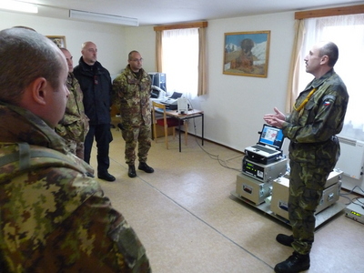 Jedinečné armádní centrum výstrahy a varování navštívila italská delegace 