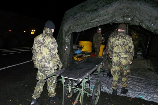 Poslední přípravy na příjem zasažených…