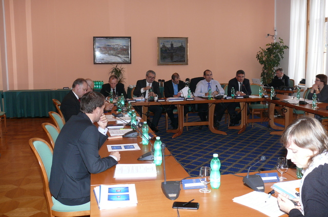 The meeting was led by Chairman of the Committee on Defence, Deputy David Kadner. Also Director of the Department for Management of Organisations, Marta Kopecka, participated at the meeting