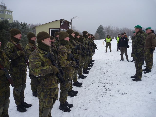 General Becvar speaking to new members of the Active Reserve