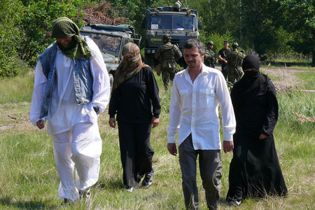 Cvičení Messenger 2012: Vojáci pomáhali ve vesnici Mohammad Agha