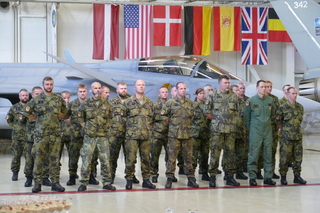 Czech Armed Forces servicemembers during the handover/takeover ceremony 