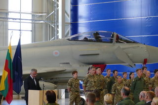 Minister Metnar delivering his remarks 