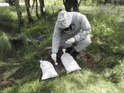 Pyrotechnik provádí detekci bojových chemických látek