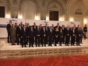 Společné foto účastníků setkání v Rumunsku