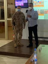 Minister Metnar talked with Czech service members serving in the mission under Captain Václav Otta’s command.