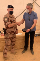 With Operation Barkhane force commander, General Marc Conruyt.