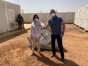 Ministers of Defence of France and the Czech Republic at HQ TF Takuba