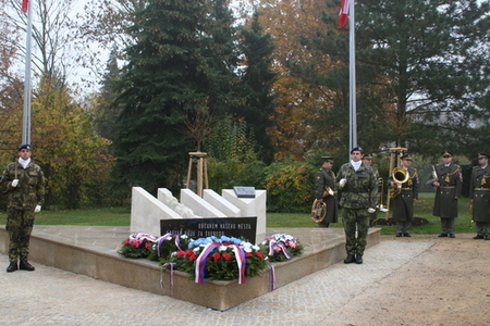 Slavnostní nástup posádky Brandýs nad Labem – Stará Boleslav u 95. výročí vzniku samostatného Československého státu
