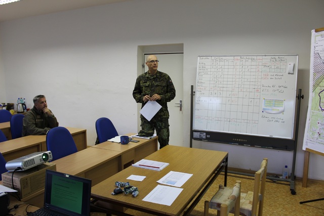 Doklad řídícího výcviku zástupci ředitele Agentury logistiky