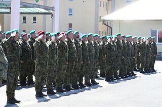 Nastoupení příslušníci Velitelství pozemních sil