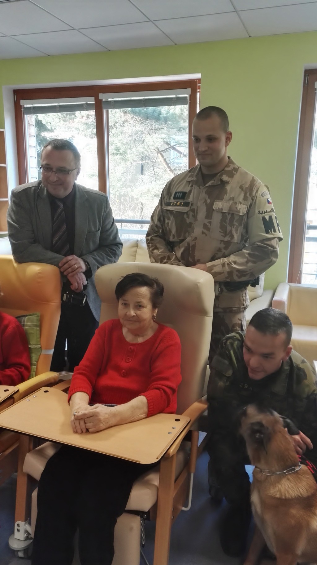 Autorka přání, bývalá vojákyně paní Jaroslava