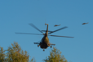 Přímá letecká podpora dvojicí vrtulníků Mi-24
