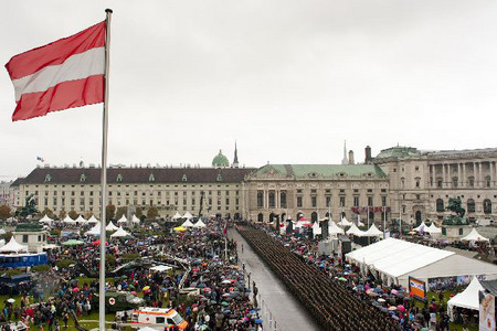Česká armáda se prezentovala na oslavách státního svátku Rakouska