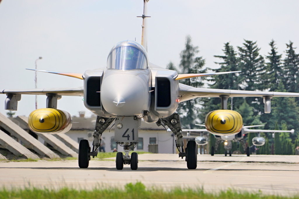 Rolující Gripen