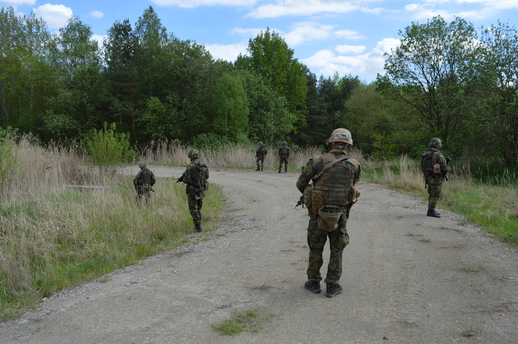 Route Clearance Patrol (RCP)  - průzkum komunikací se zaměřením na identifikaci improvizovaných výbušných zařízení (IED)