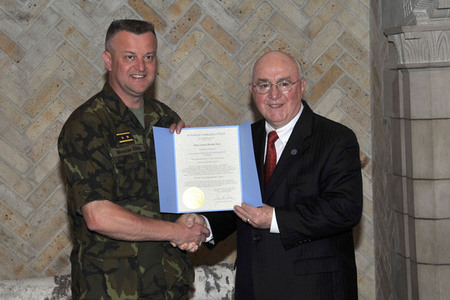 General Zizka and Nebraska Secretary of State John A. Gale