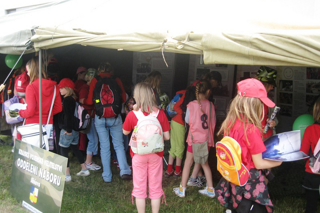 Stánek KVV Jihlava v obležení