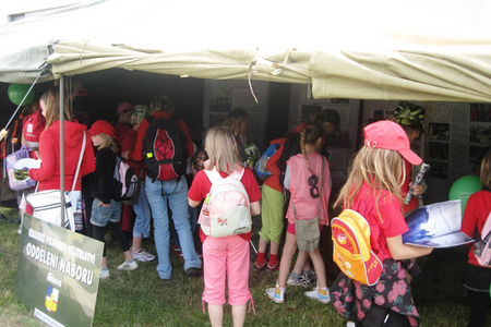 Stánek KVV Jihlava v obležení