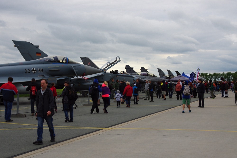 Static display of aircraft