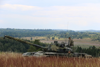 Tank na Libavé téměř splyne s okolím