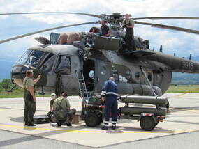Údržba vrtulníku Mi-171Š