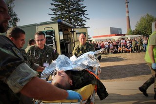 Ukázka příjmu raněných do nemocnice sklidila velký úspěch