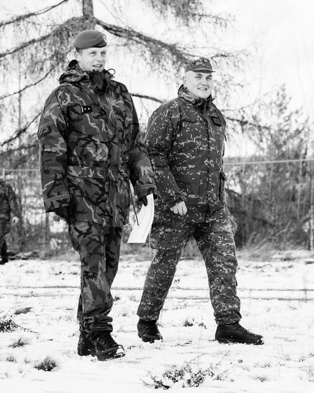 Velitel 131. do pplk. Vlastimil Urban s náčelníkem dělostřelectva ozbrojených sil Slovenské republiky pplk. Pavolem Barančíkem