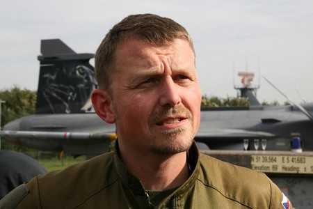 Velitel 211. taktické letky Čáslav pplk. Jaroslav Míka