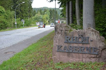 Vjezd do kasáren ve Wildfleckenu