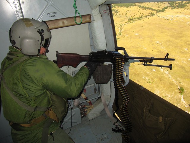 Výcvik střelby z kulometu PKM