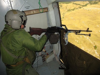 Výcvik střelby z kulometu PKM