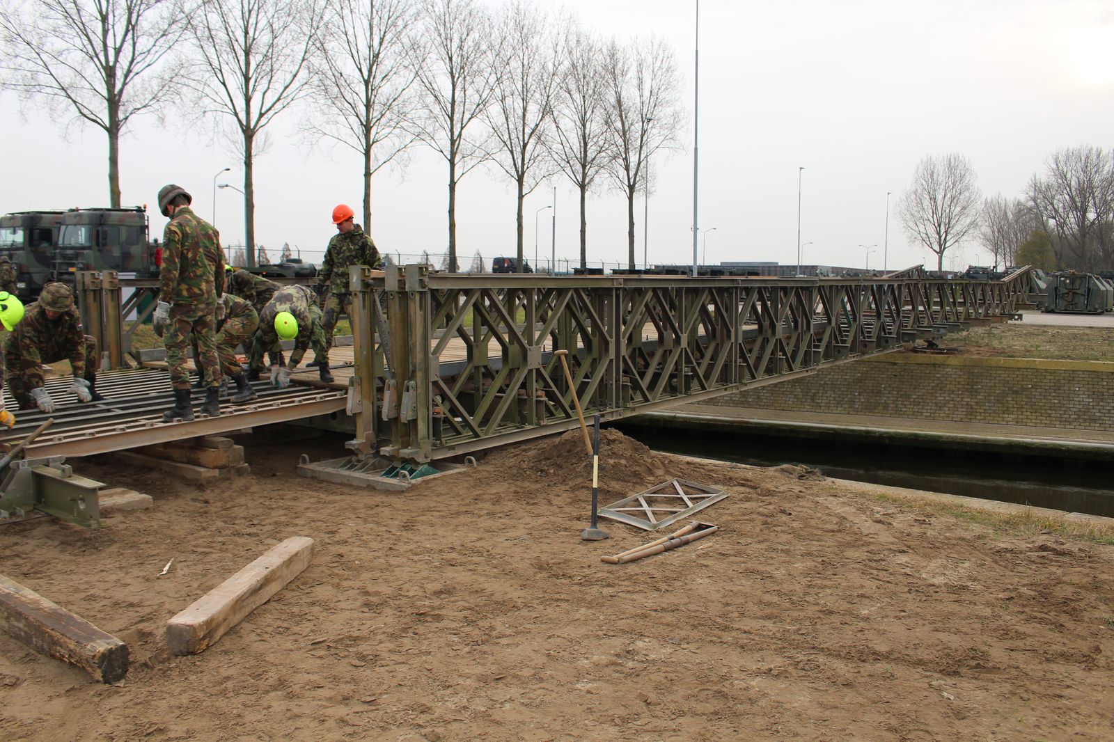 Tento typ mostu stavěli čeští ženisté poprvé.