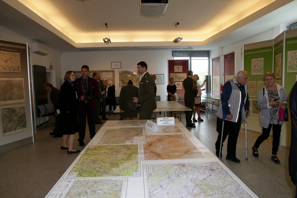 Výstava historie vojenského mapování