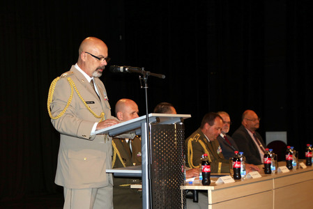 Vystoupení ředitele OVPzEB MO na shromáždění