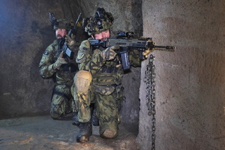 Znojemské podzemí místem výcviku aktivní zálohy 